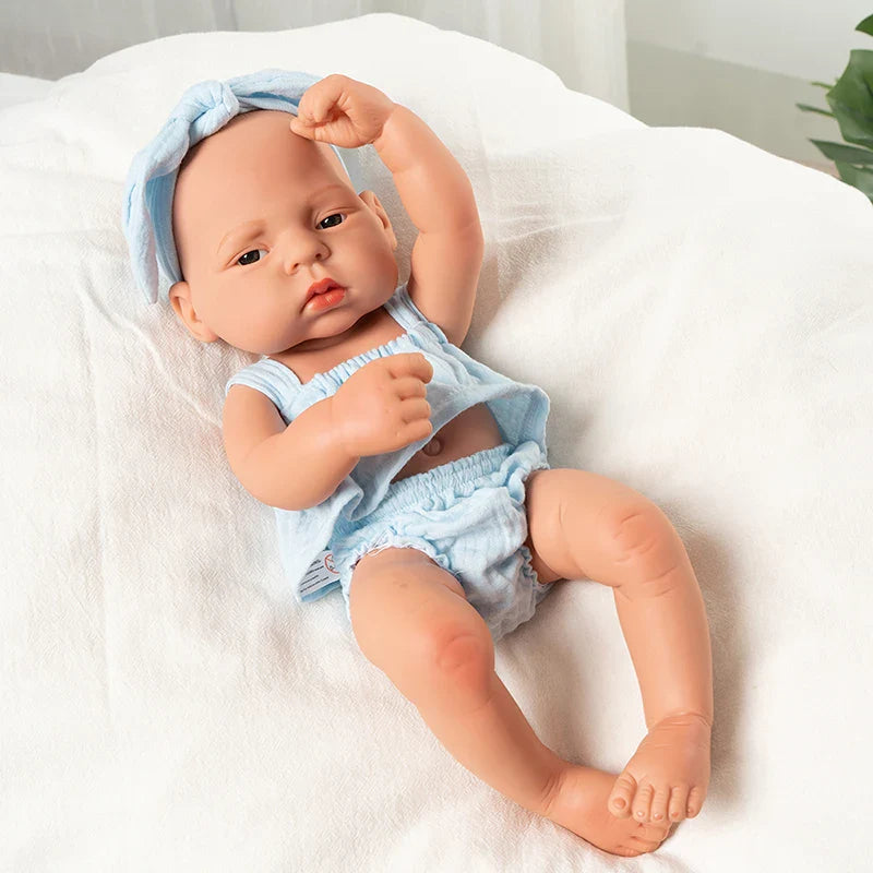 15.75inch 40cm Reborn Dolls Baby  Dolls Toys Girl Lifelike Reborn Dolls Full Body Vinyl Girl Doll Bebe Doll Toy Birthday Gift