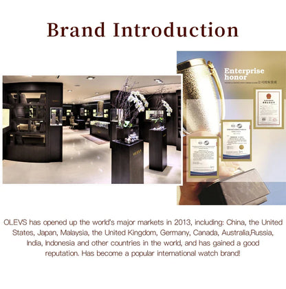 OLEVS 5189 Love Diamond Inlaid Steel Band Women's Quartz Watch