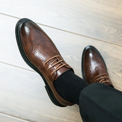 Business Formal Leather Shoes Men Casual Wedding Shoes