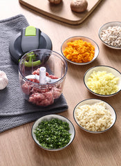 Multi Meat Mincer Garlic Chopper Onion Cutter Rotate Kitchen Cooking Accessories