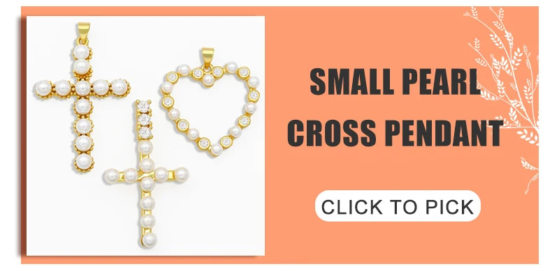 OCESRIO Big Rainbow Colorful Cross Pendants for Necklace Gold Plated  Copper Zircon Religious Jewelry Components pdta638