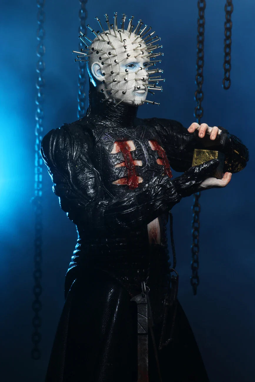 NECA Figure Hellraiser He'll Tear Your Soul Apart Ultimate Pinhead Action Figure PVC Movable Collection Toy Birthday Gifts