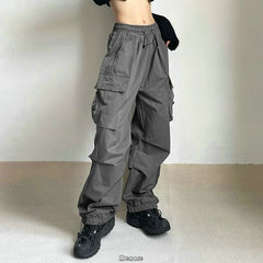 Y2k Cargo Pants Women Streetwear Casual Wide Leg Pants Harajuku Vintage