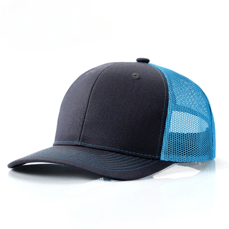 Custom embroidered logo hat Men's and women's mesh cap cotton baseball cap design DIY picture printing logo hat Summer sun hat