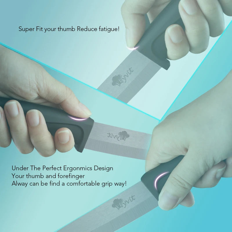 Ceramic Knife 3 4 5 6 Inch Sharp Kitchen Chef Knives Utility Slicer Paring Serrated