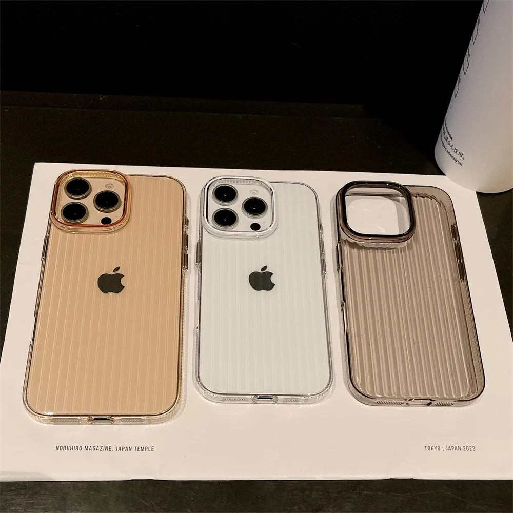 Transparent Phone Case For iPhone 12 13 14 15 16 Pro Max Plus Shockproof Clear Bumper for iphone 16promax Cases Cover