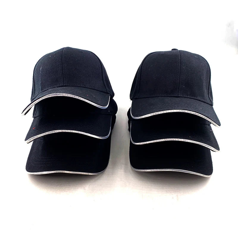 Hot LED Light Up Baseball Cap Neon Colorful Glowing Adjustable Sun Hats For Women Men Night Running Caps Travel Supplies