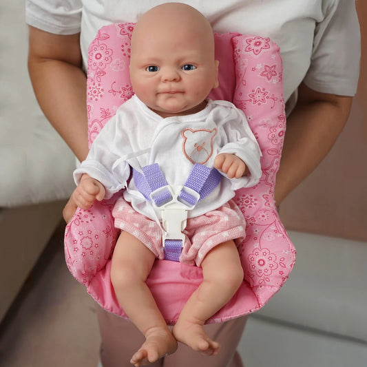14inch Full Body Silicone Bebe Reborn Boy“Isaac” Doll Girl"Coco" Soft Dolls Lifelike Baby DIY Blank Toys