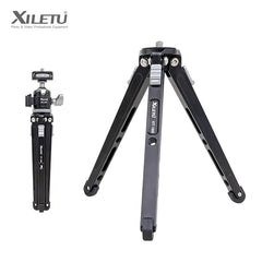 Mini Aluminum Alloy Handheld Tripod Cold Shoe Head Desktop Selfie Tripod