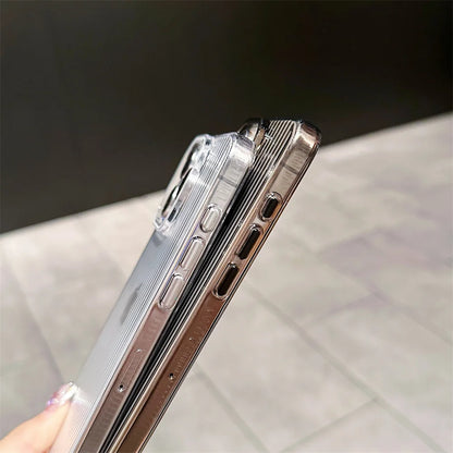 Transparent Phone Case For iPhone 12 13 14 15 16 Pro Max Plus Shockproof Clear Bumper for iphone 16promax Cases Cover