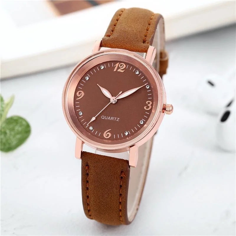 Watches for Women Leather Band Luxury Watches Quartz Watch Casual Bracelet Watch for Women