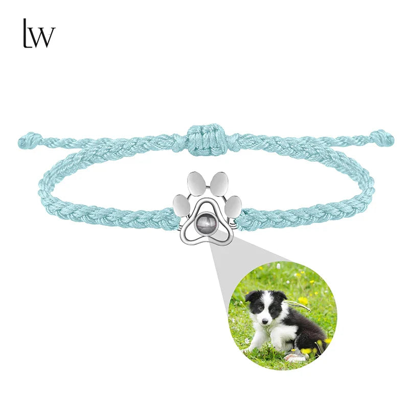 Custom Bracelets with Picture Personalized Gifts for Women Men, Custom Photo projection Bracelet Gifts for Couple/Family/Friend