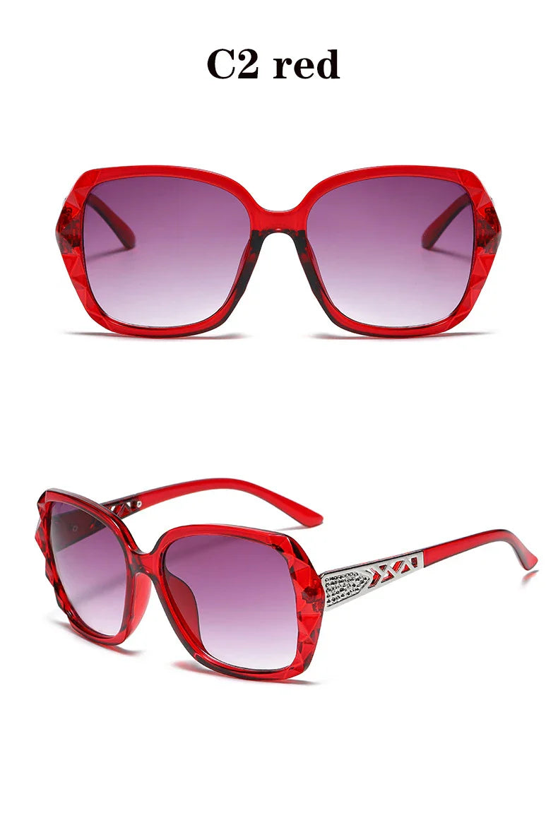 The new 2022 big box polarized sunglasses han edition tide female uv web celebrity sunglasses driving round glasses female