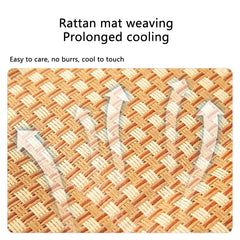 Pet Summer Mat Dog Cooling Sofa Breathable Pad Moistureproof Rattan Wear Cat Mat