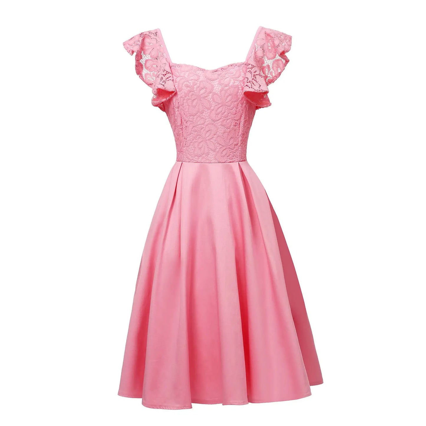 Evening wear Dresses: Sleeveless Tea-Length Chiffon Formal Dress Women
