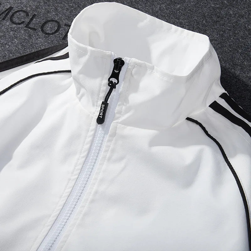 Autumn and Winter Zipper Fashion Jacket Coat Stand up Collar Sports