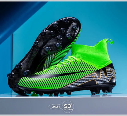 Professional Men Soccer Shoes FG/TF  Football Boots Cleats Breathable  Outdoor