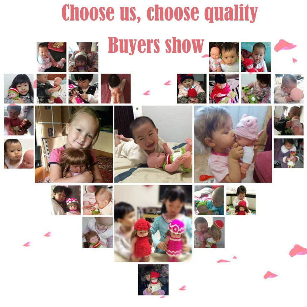 30cm Reborn Girl Baby Doll Soft Elastic PVC 3D Simulation Baby Dolls Movable Prepregnancy Morning Education Baby Companion Toys