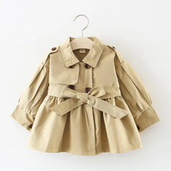 Baby Trench Coat Cotton Autumn Spring Baby Girl Clothes Kids Jackets for Girls Coats