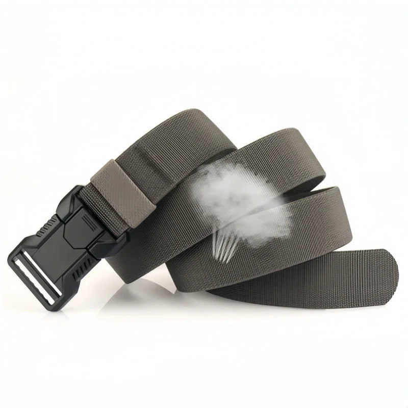New Quick Release Pluggable Buckle Men Belt Breathable Elastic Outdoors Belts For Men Elastic Pants Belt