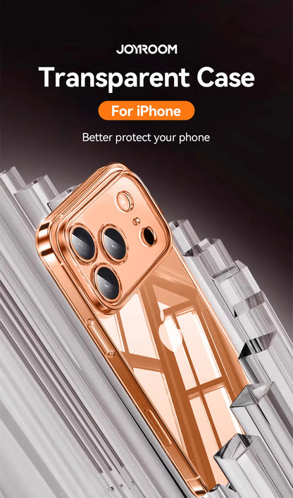Joyroom Clear Case For iPhone 17 Pro Max Anti-drop Transparent Cover Non-yellowing Shockproof Ultra Slim Cover Screen Protection