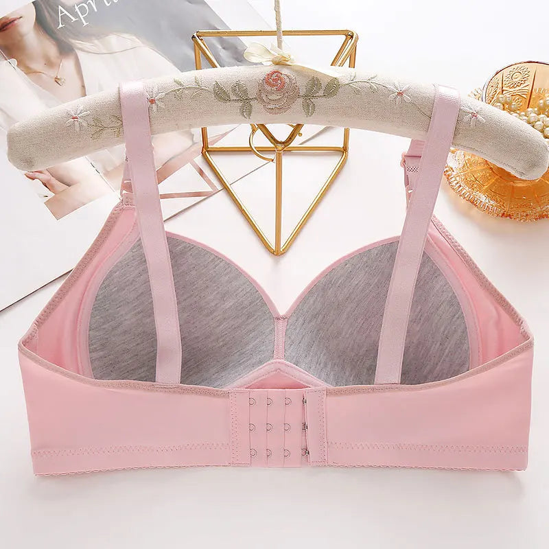 Bra Large Size No Underwire Comfortable Breathable Gathered Women's Underwear