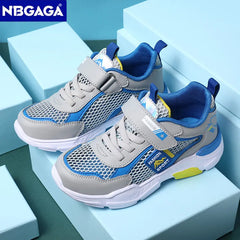 Summer Single Net Breathable Boys Sport Shoes Children Sneakers Rubber Leisure