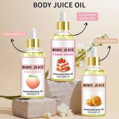 Body Juice Massage Oil Strawberry Serum Anti Dark Spots Smooth Moisturizing Relax Repair Aromatherapy Glow Relieve Dry Skin Care