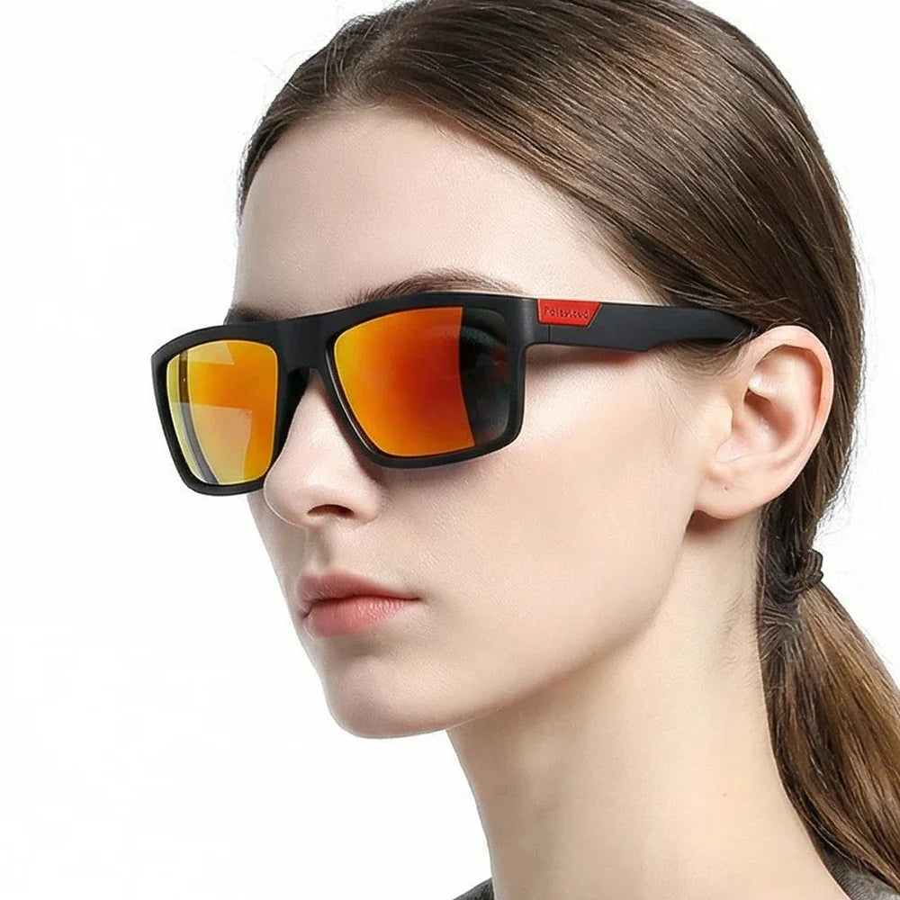 Fashion Black Polarized Sunglasses Men Women Classic Square Male Sun Glasses Stylish Outdoor Driving Fishing Sports Shades UV400