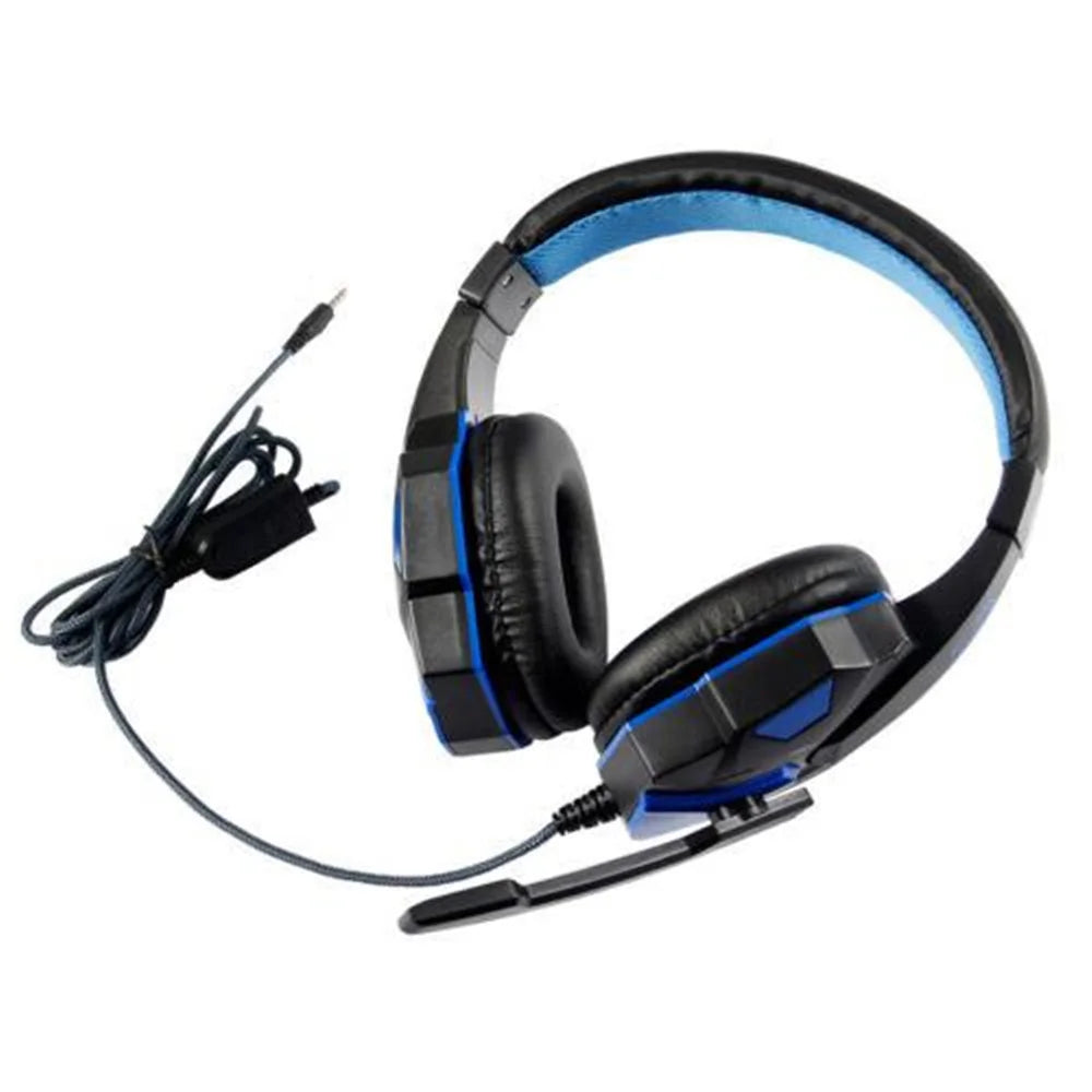 Wired Gaming Headphones for PS4 PS5 Xbox Smartphone Laptop PC Bass Stereo Gamer Headset Helmet with 120° Adjustable Microphone