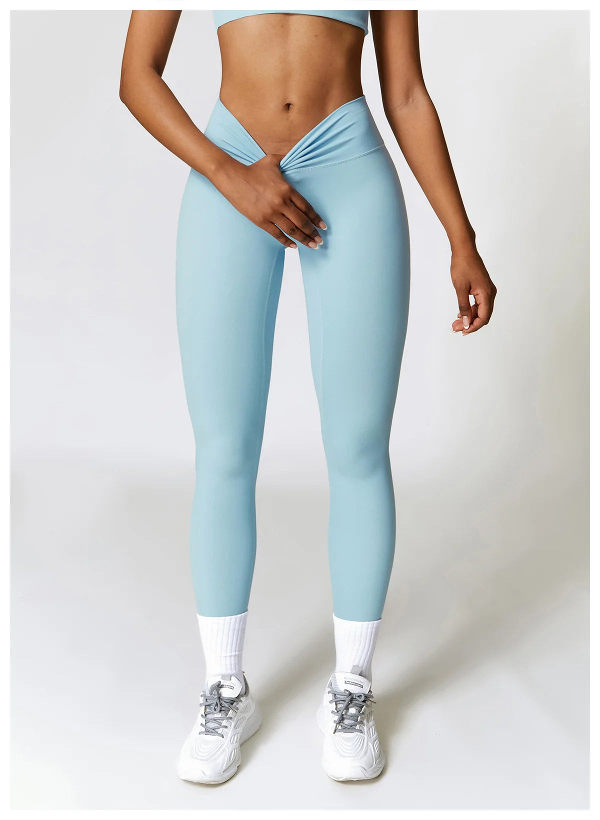Women Sport Seamless Leggings High Waist Elastic Solid Yoga Leggings Gym Workout