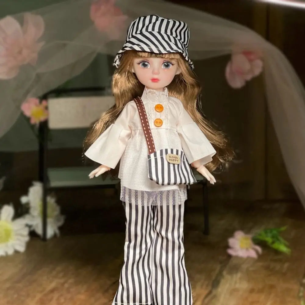 Ball jointed Doll Toys Bjd Dolls For Girls Dolls 1/6 Starry Gray Eyes 30cm Lolita Fashion Dress DIY Toy Children Birthday Gifts