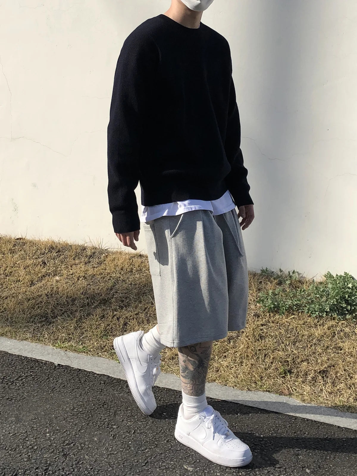 Men's Gym Fitness Loose Shorts Casual Street Hip Hop Workout Bodybuilding