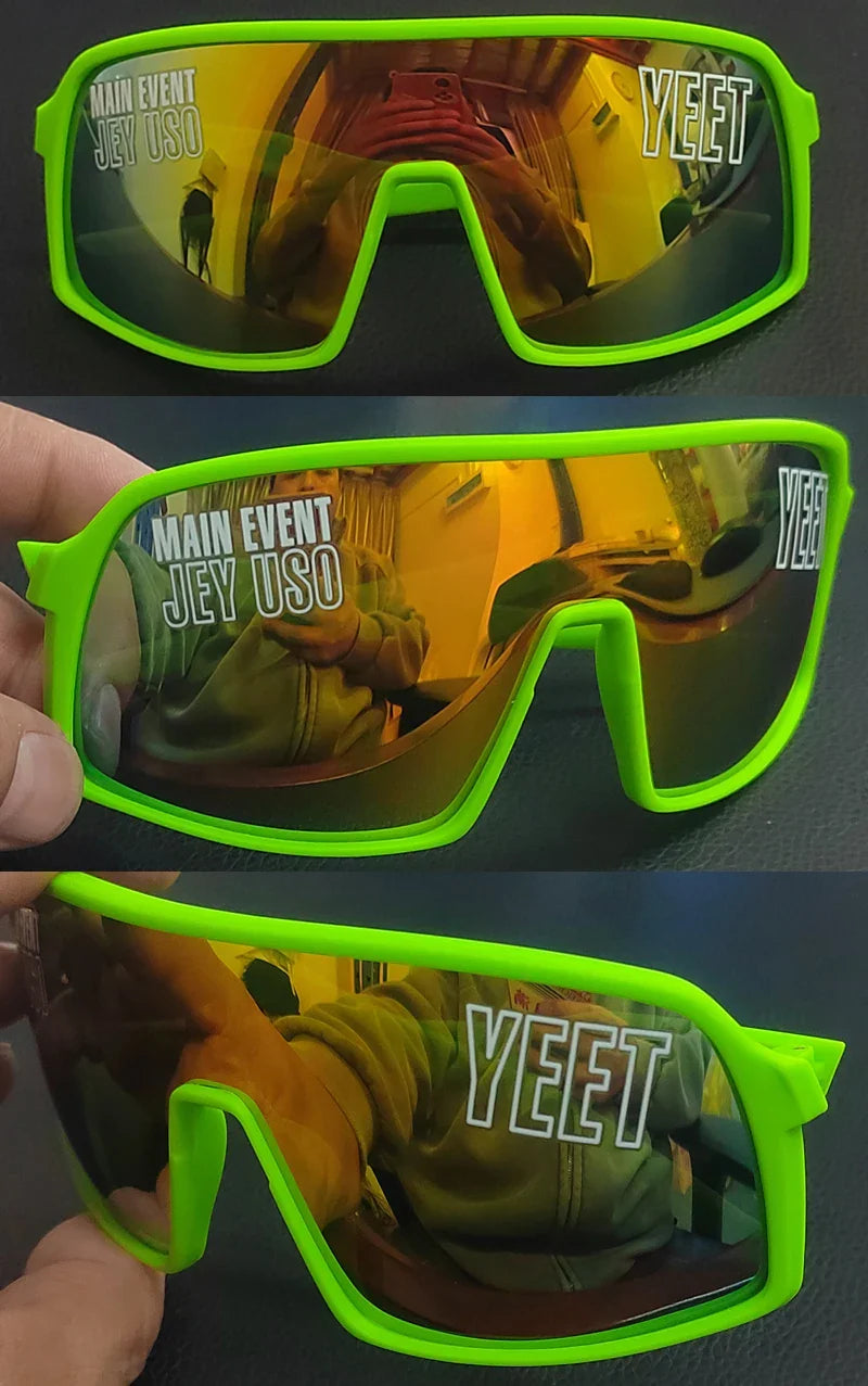 Jey Uso YEET Sunglasses Sports Shades MAIN EVENT Blue Glasses Bloodline USOS RARE colors  Motorcycle glasses