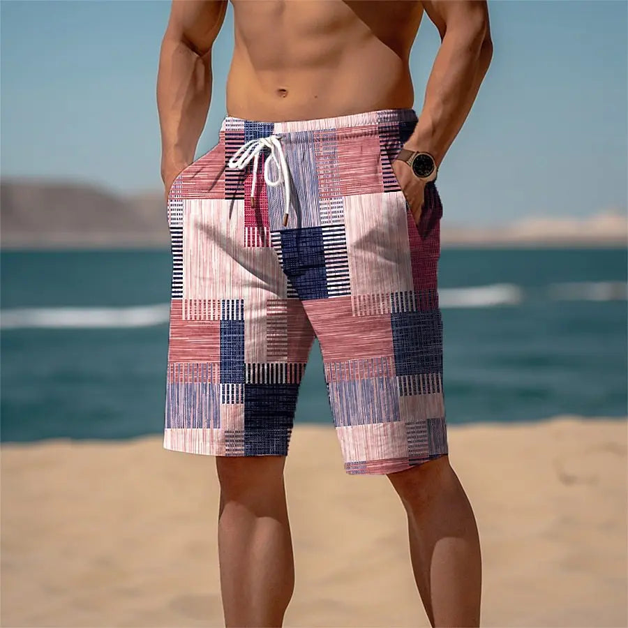 Swim Trunks Quick Dry Board Shorts Bathing Suit Breathable Drawstring With Pockets for Surfing Beach Summer Men's Swim Shorts5XL