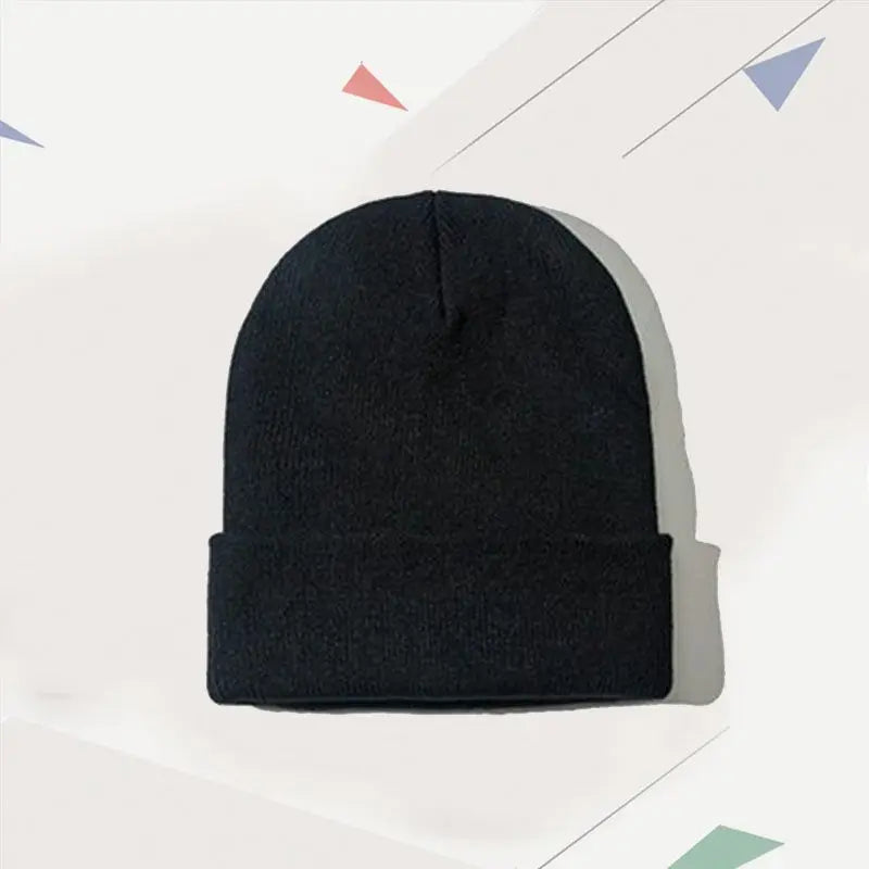 DIY Personalized Embroidered Design Knitted Hat Custom Logo Autumn Winter Warm Beanie Team Customize Stocking Skull Balaclava