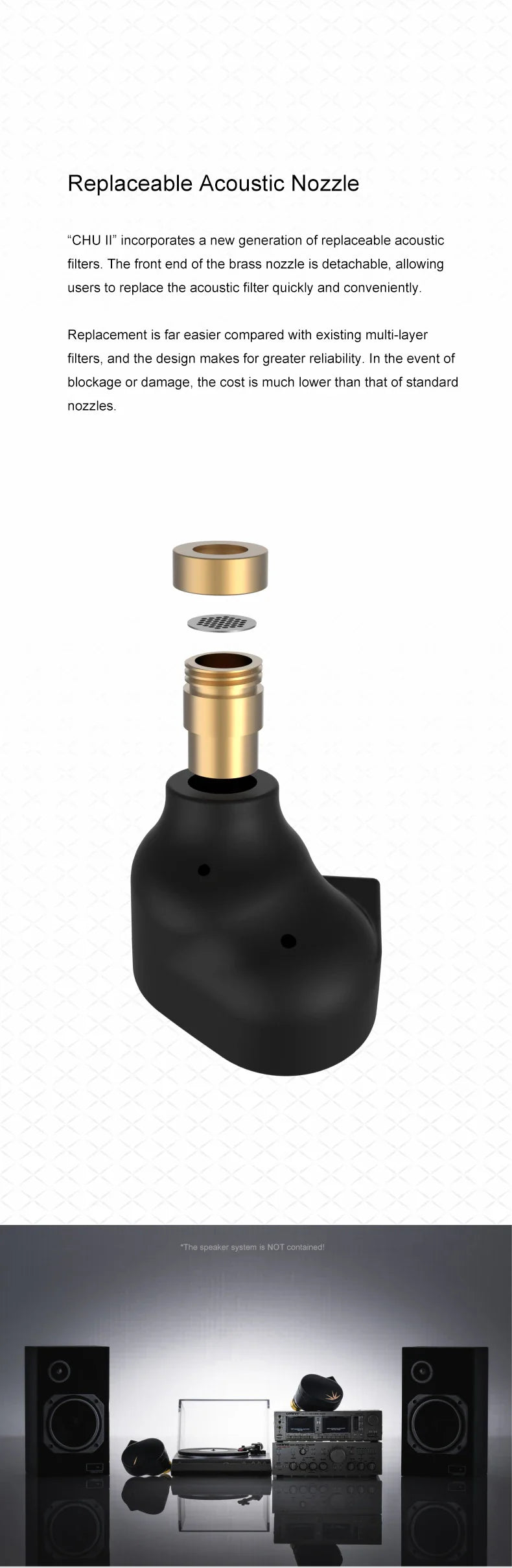 MOONDROP CHU II in-Ear Headphone High Performance Dynamic Driver IEMs Interchangeable Cable
