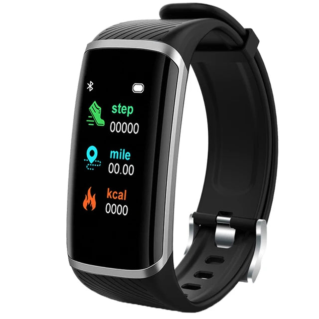 Smart Fitness Bracelet Heart Rate Blood Pressure Fitness Tracker  ForAndroid IOS Customize Wallpaper Smart Band Watch Men Women