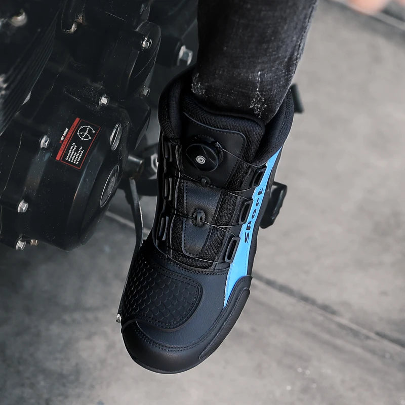 Motorcycle shoes men high top professional Riding boots Fashion outdoor plus size casual soft sole sports boots Motorcycle boots