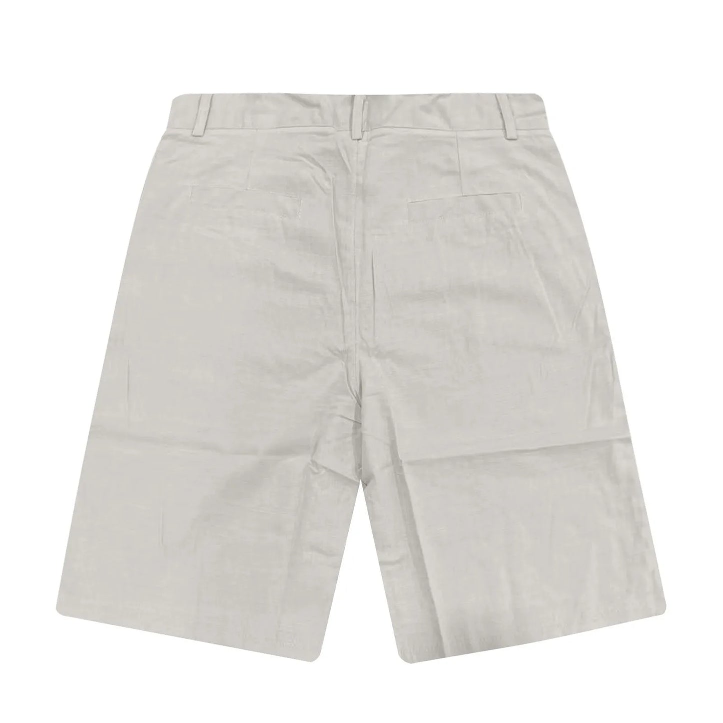 2025 Summer Cotton Linen Shorts for Men Solid Casual Button Pocket Beach Shorts Men's Comfortable Simple Vacation Leiture Pants