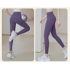 Ribbed Yoga Pants High Waisted Gym_eggings Sport Women Fitness