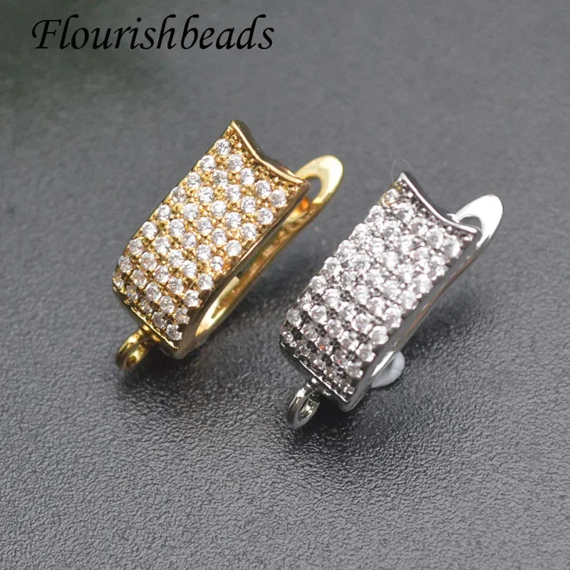 Nickle Free Anti-rust Real Gold Plating Metal Earring Hooks Women Jewelry Making Components 30pieces