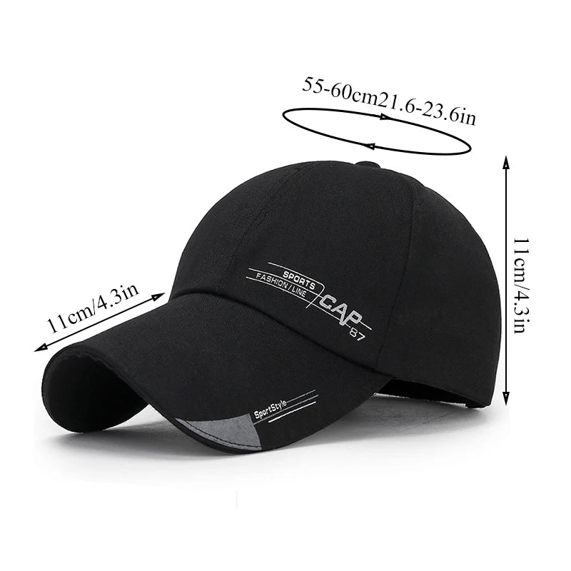 Outdoor Sunscreen Sports Men's Caps Fashion Canvas Unisex Baseball Caps Simple