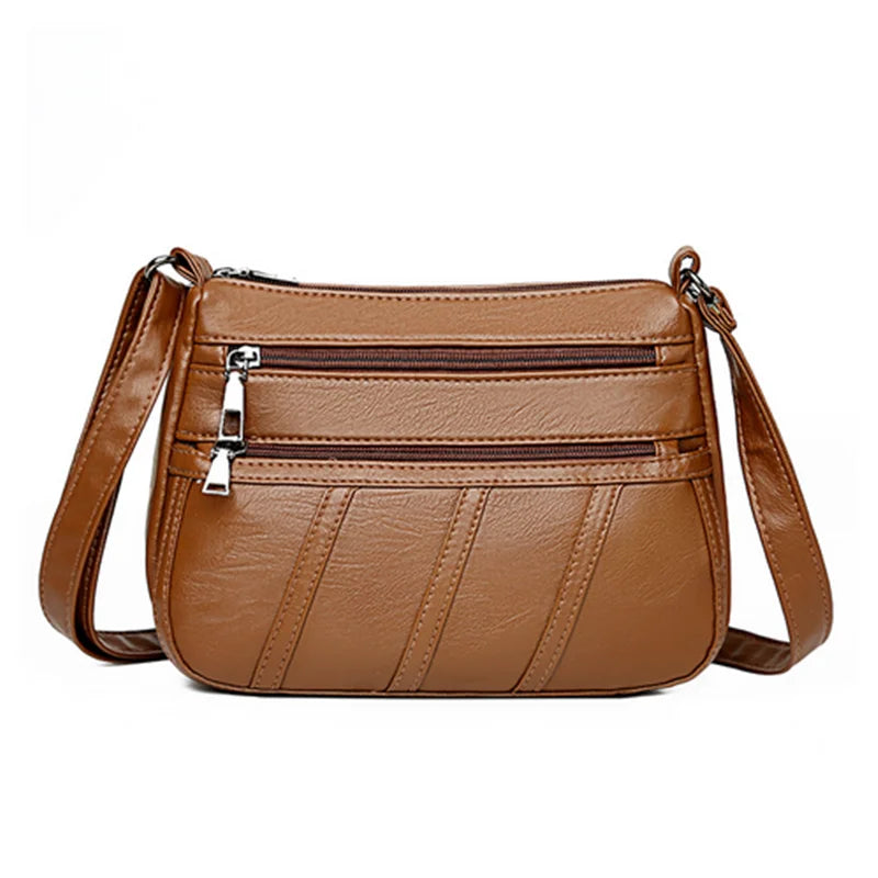 Women Crossbody Bag Soft Pu Leather Shoulder Bag Good Quality Messenger Bag