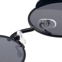 Classic Steampunk Sunglasses for Men and Women Retro Round Metal Frame Sunglasses