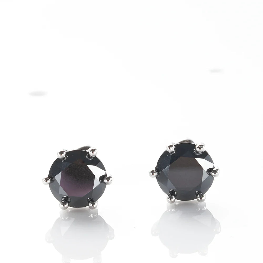 Gica Gema 0.5-2ct Moissanite Screw Stud Earrings D Color 925 Sterling Silver Diamond Earrings For Women Wedding Fine Jewelry