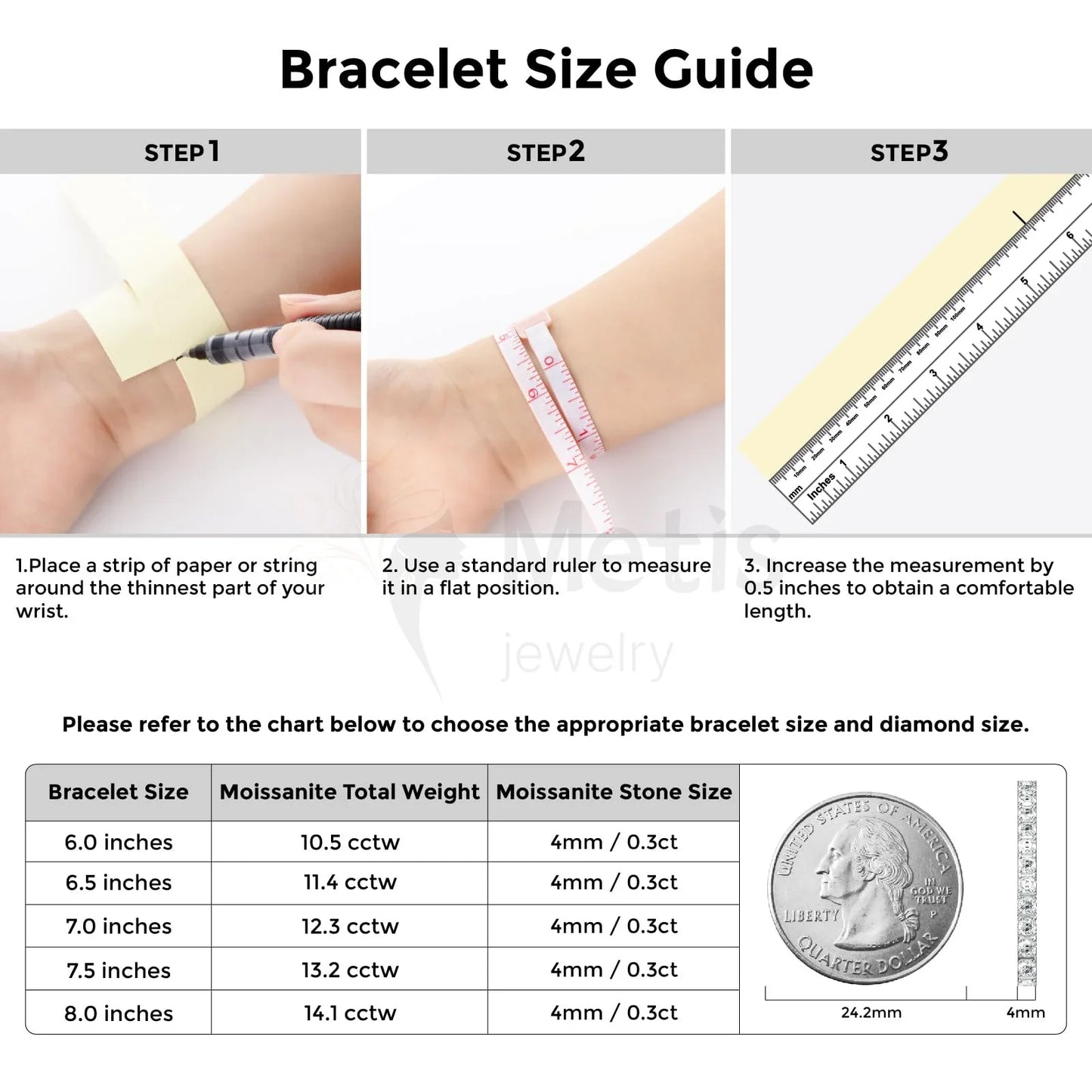 Dainty Full Moissanite Tennis Bracelet 18k Gold Plated 925 Sterling Silver D Color Lab Created Diamond Bracelet for Women Men