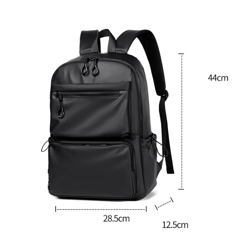 1Pcs 14-inch Fashion Casual Backpack, Spacious Laptop Compartment,Waterproof Fabric,Ideal for Men, Students, and Professionals