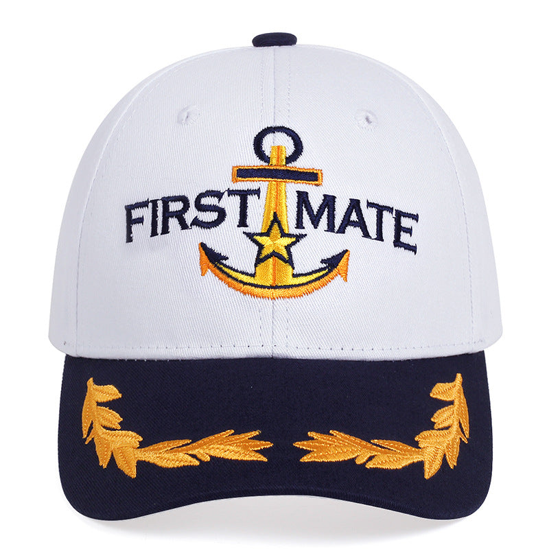 Men Women Baseball Caps Embroidered Captain & First Mate Hats Boating Marine Sailor Perfect Nautical Gift Presents Party Fun Hat