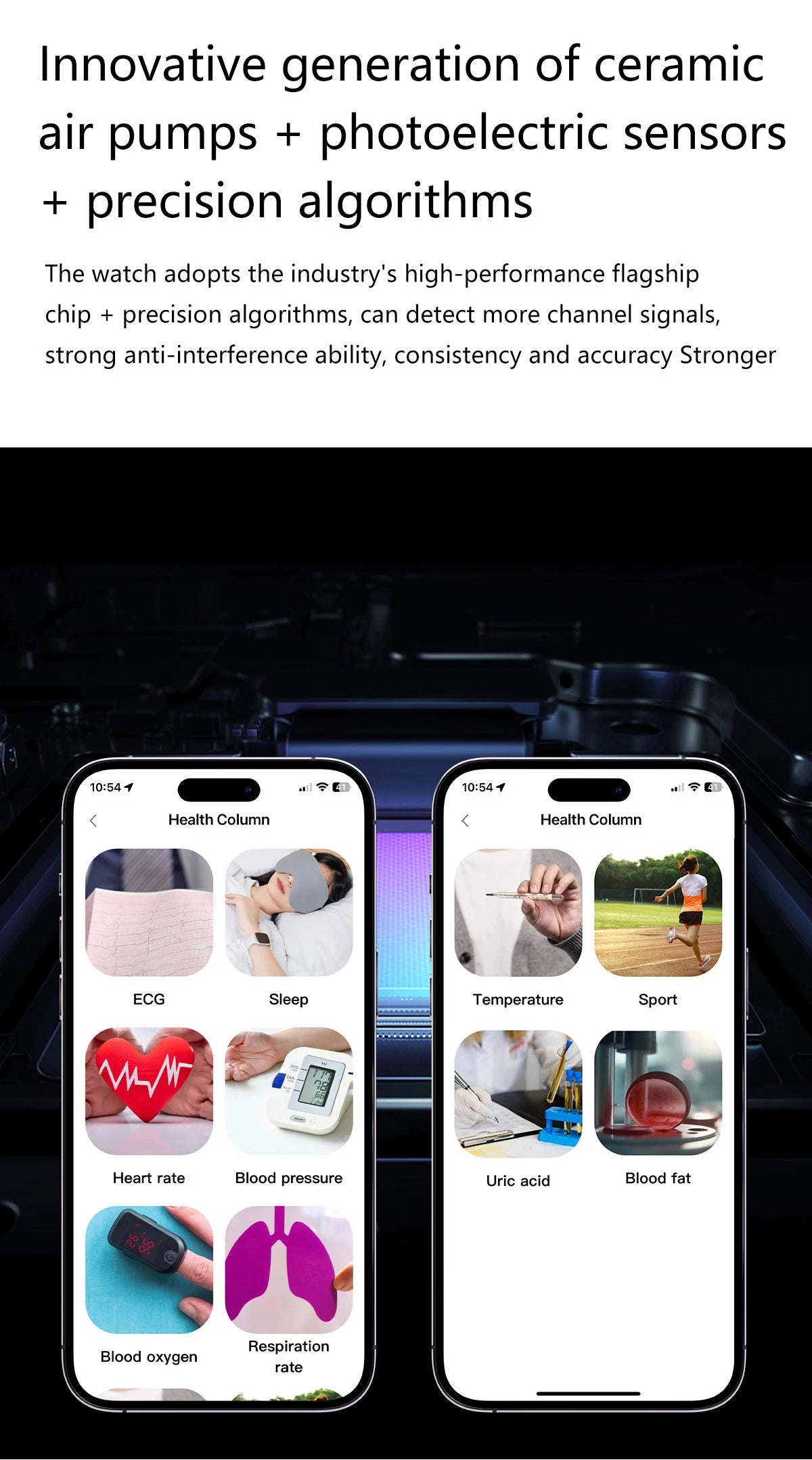 2026New NFC Health Smart Watch Men Air Pump+Air Bag Precise Blood Pressure Fat Measurement Voice Call SmartWatch For Android IOS